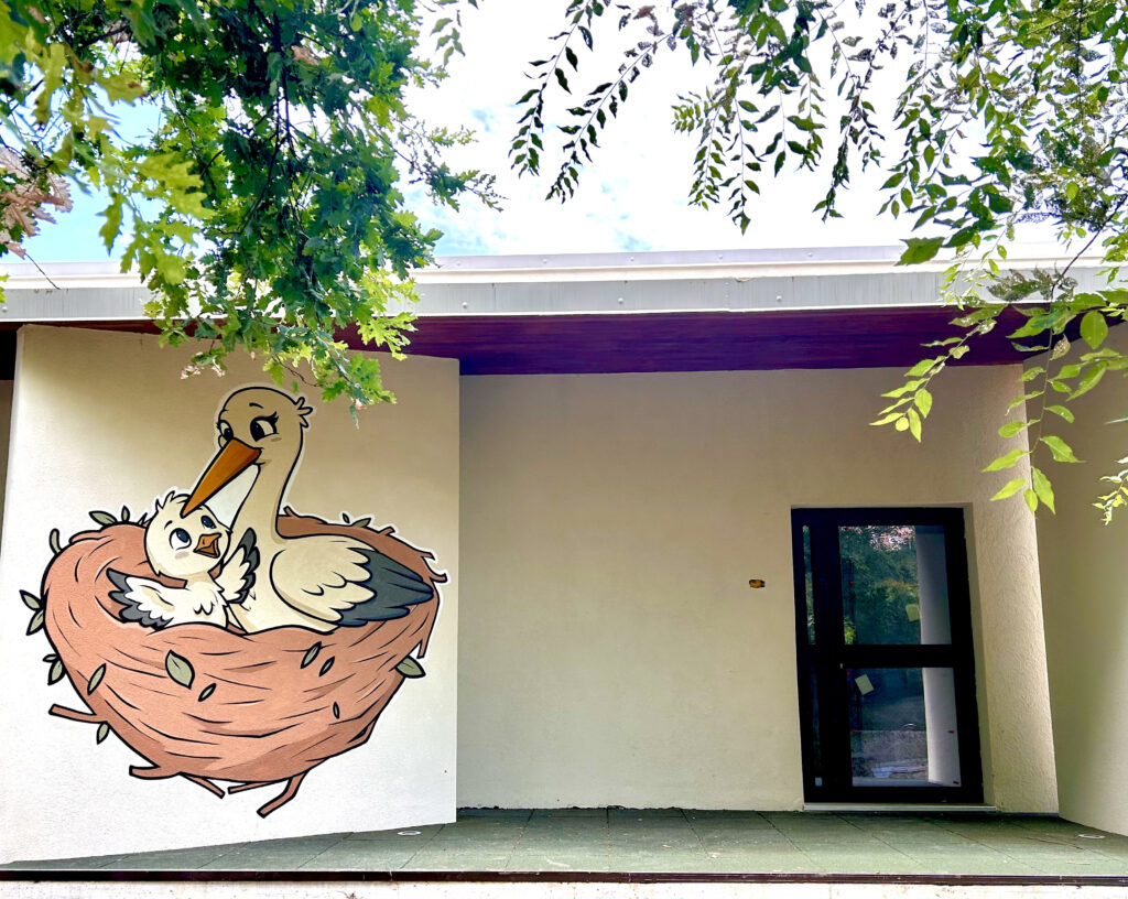 murales ingresso asilo nido colturano - goran castellotti